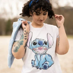 Lilo & Stitch - T-Shirt Stitch weiß