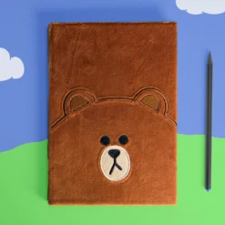 Line Friends - Brown Plüsch Notizbuch A5