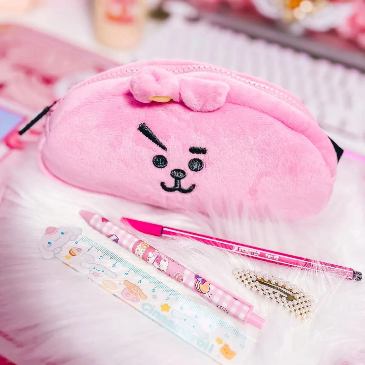 Line Friends - BT21 Cooky Plüsch Federmäppchen