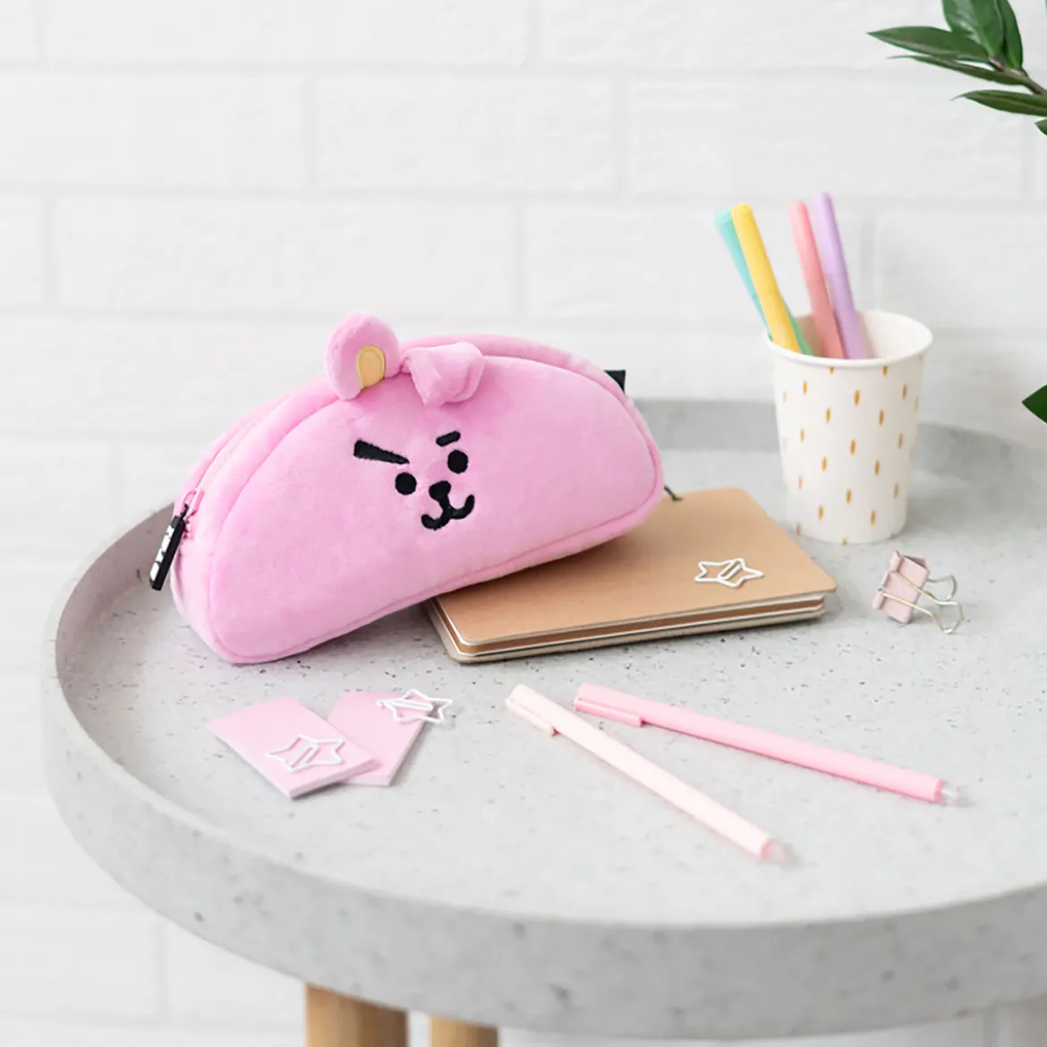 Line Friends - BT21 Cooky Plüsch Federmäppchen