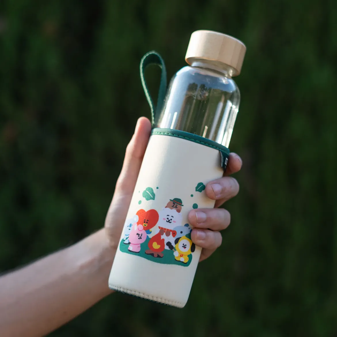 Line Friends - BT21 Green Planet Trinkflasche