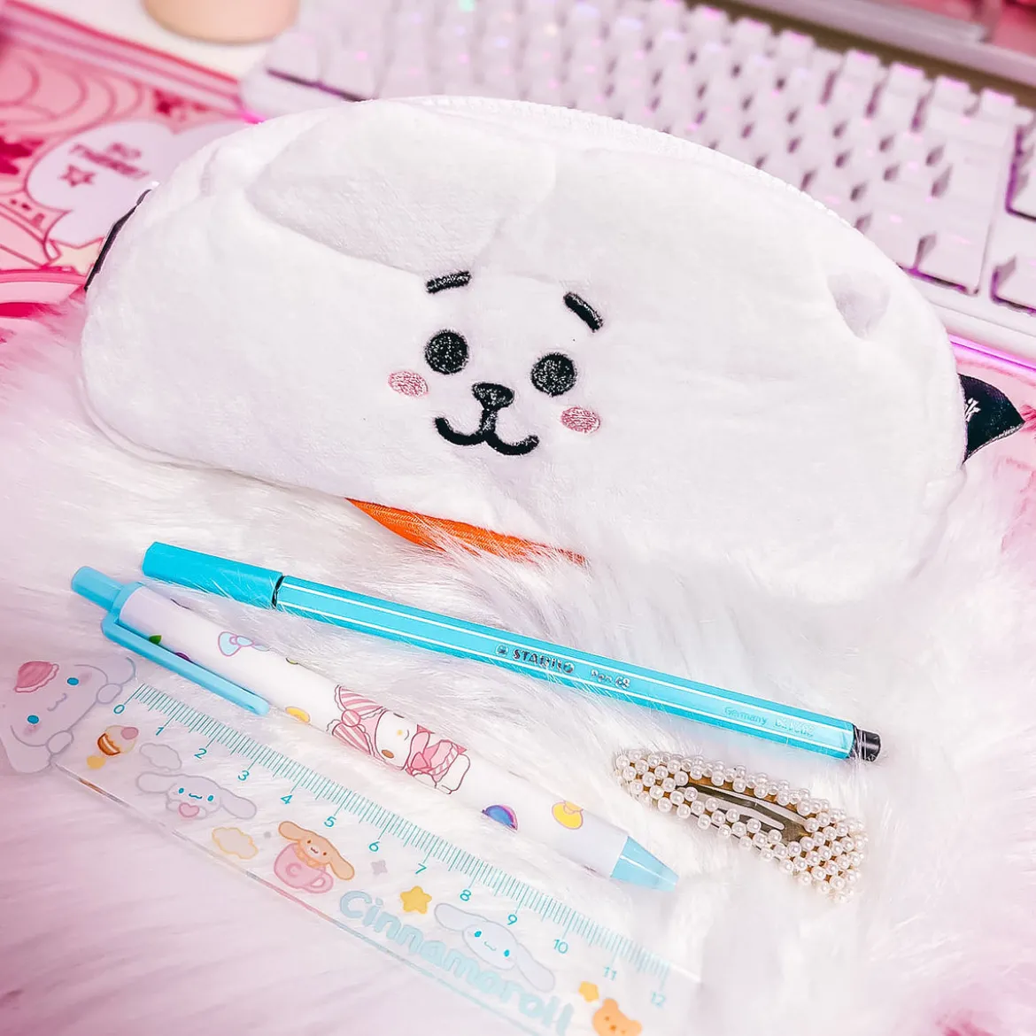 Line Friends - BT21 RJ Plüsch Federmäppchen