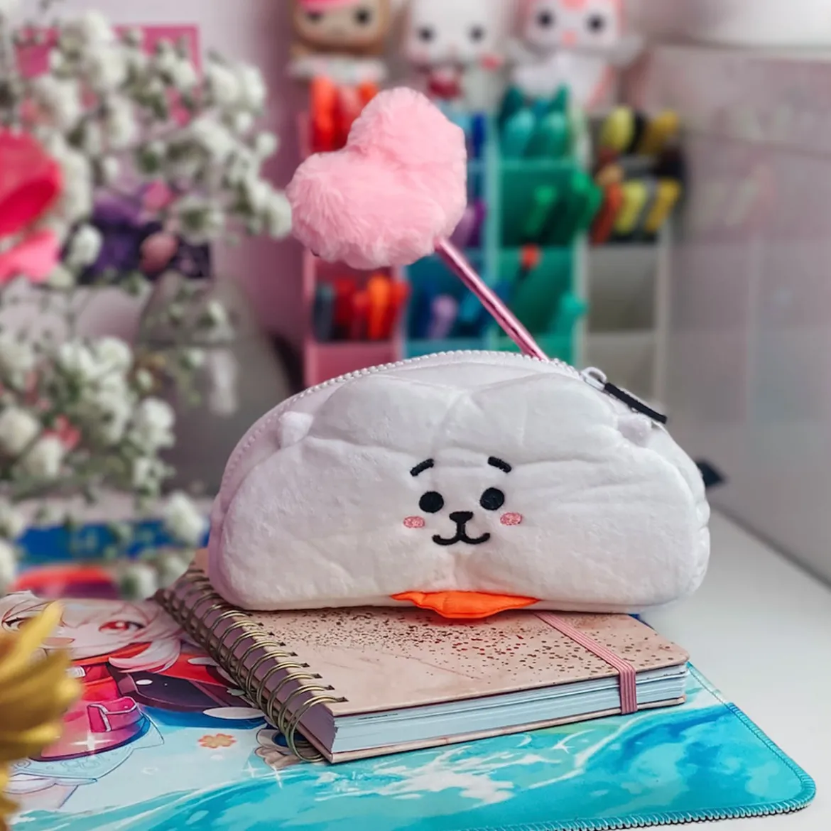Line Friends - BT21 RJ Plüsch Federmäppchen