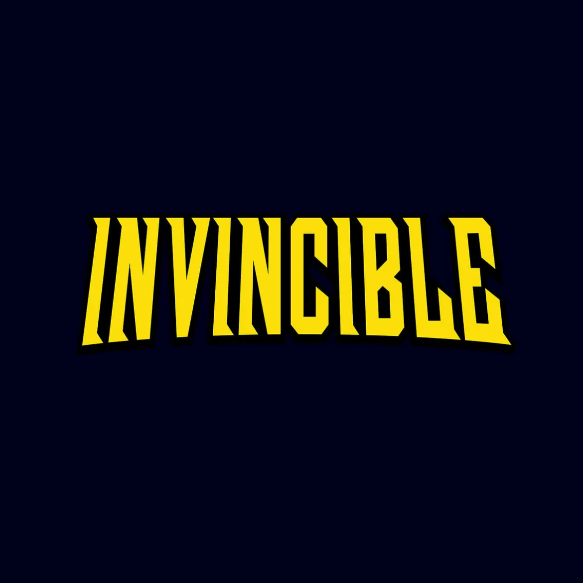 Logo T-Shirt für Invincible Fans blau