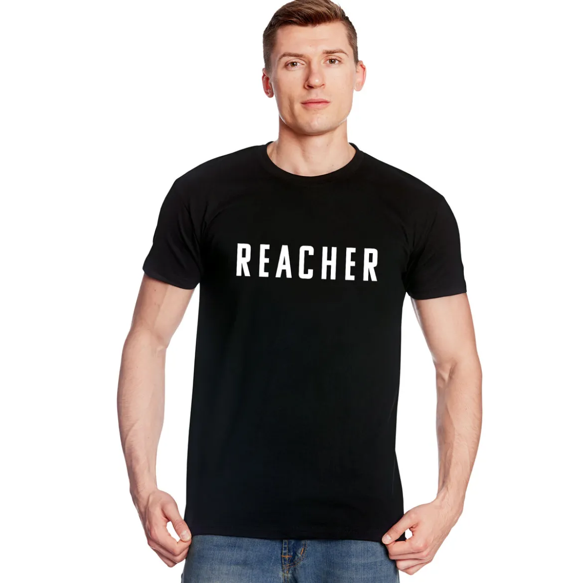 Logo T-Shirt für Jack Reacher Fans schwarz