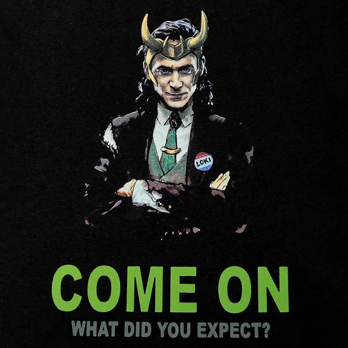Loki - Come on T-Shirt schwarz