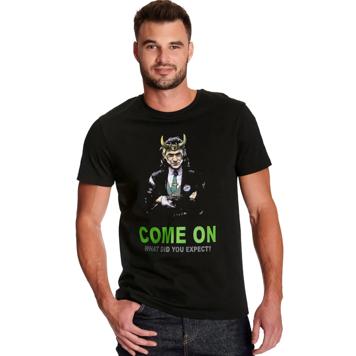 Loki - Come on T-Shirt schwarz