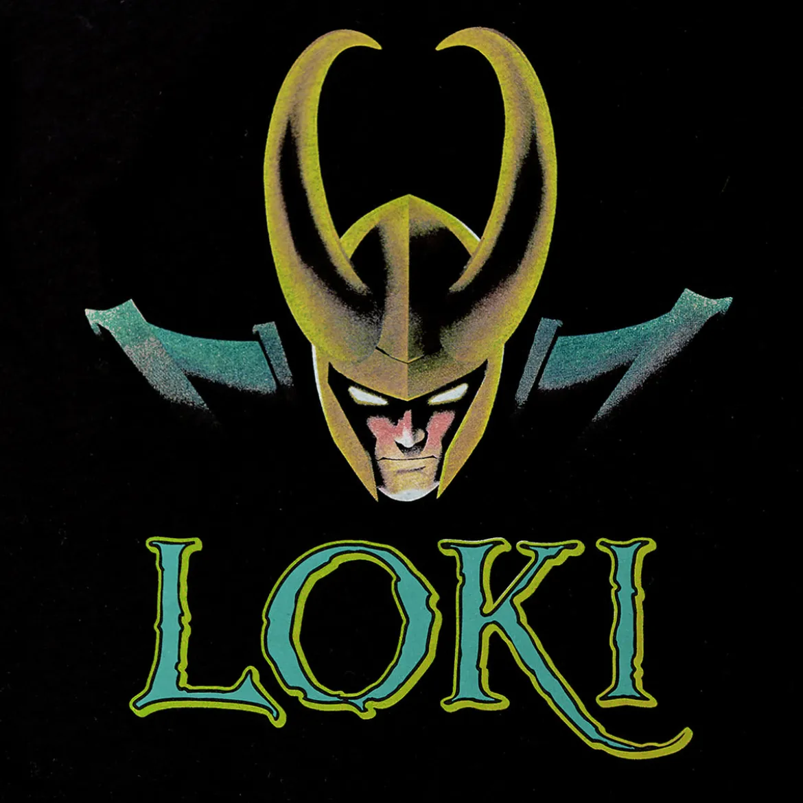 Loki - Logo Pyjama Damen kurz mit Spitze schwarz