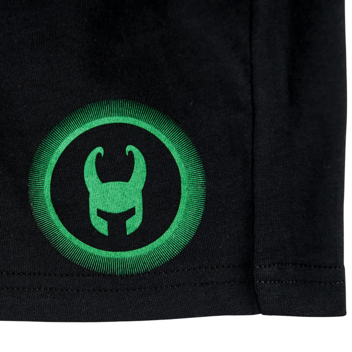 Loki - Logo Pyjama kurz Damen schwarz
