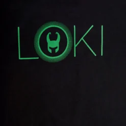 Loki - Logo Pyjama kurz Damen schwarz