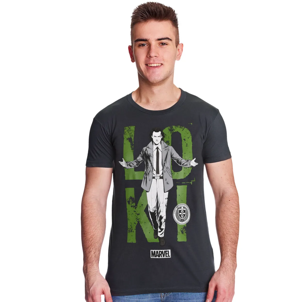 Loki - Suited T-Shirt grau
