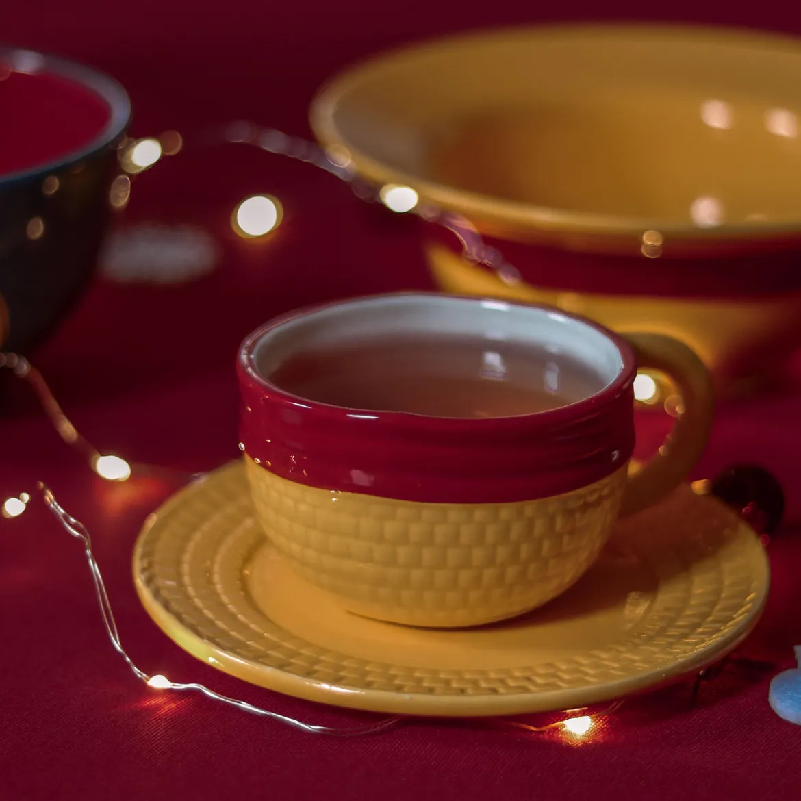 Luffy Strohhut Tasse mit Untertasse - One Piece