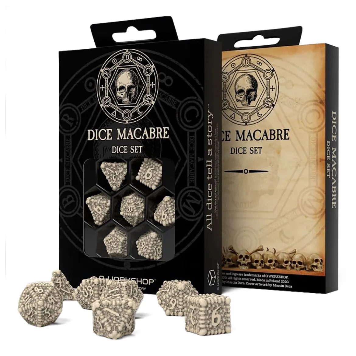 Macabre Power of the Underworld RPG Würfel Set 7tlg