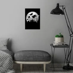 Magic Flight at Night Metall Poster für Harry Potter Fans