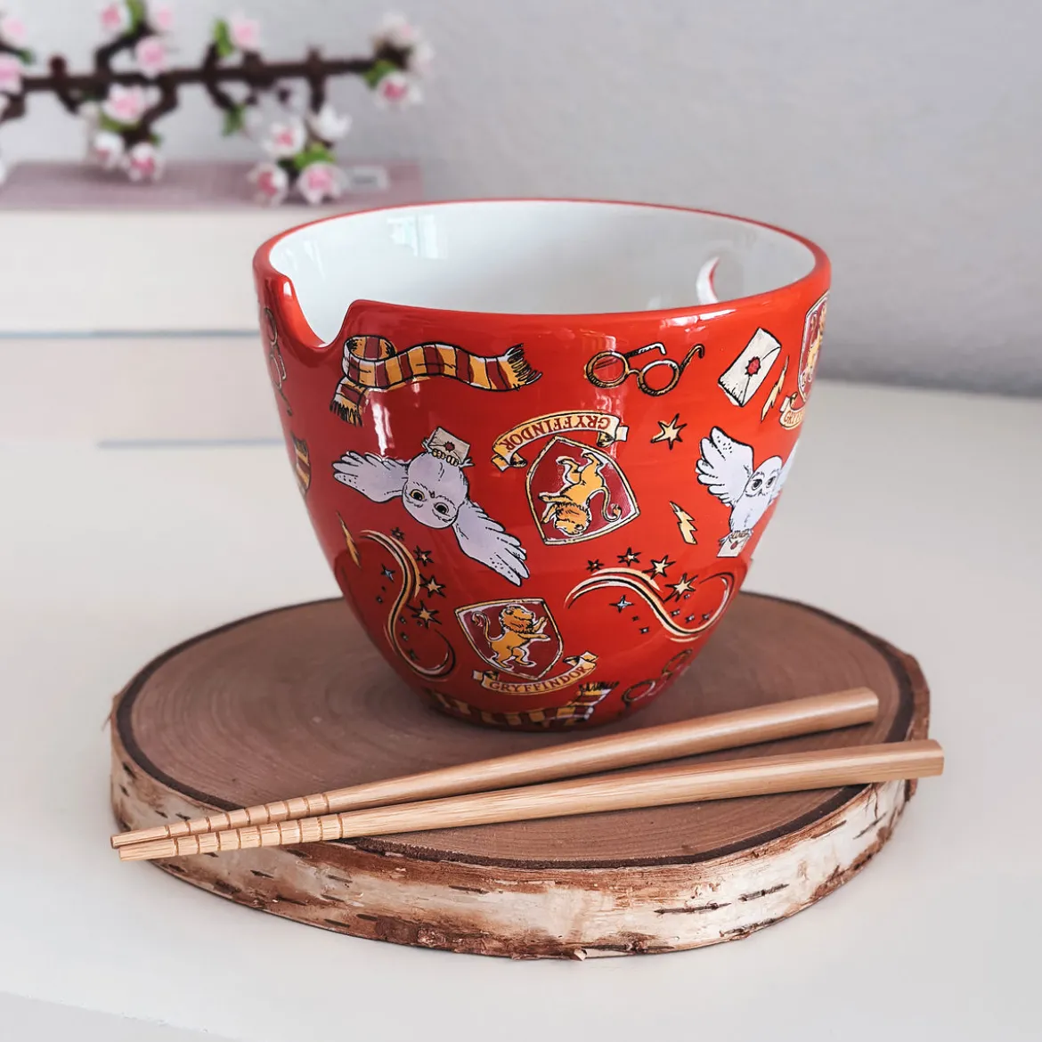Magic Symbols Ramen Schale mit Ess-Stäbchen - Harry Potter