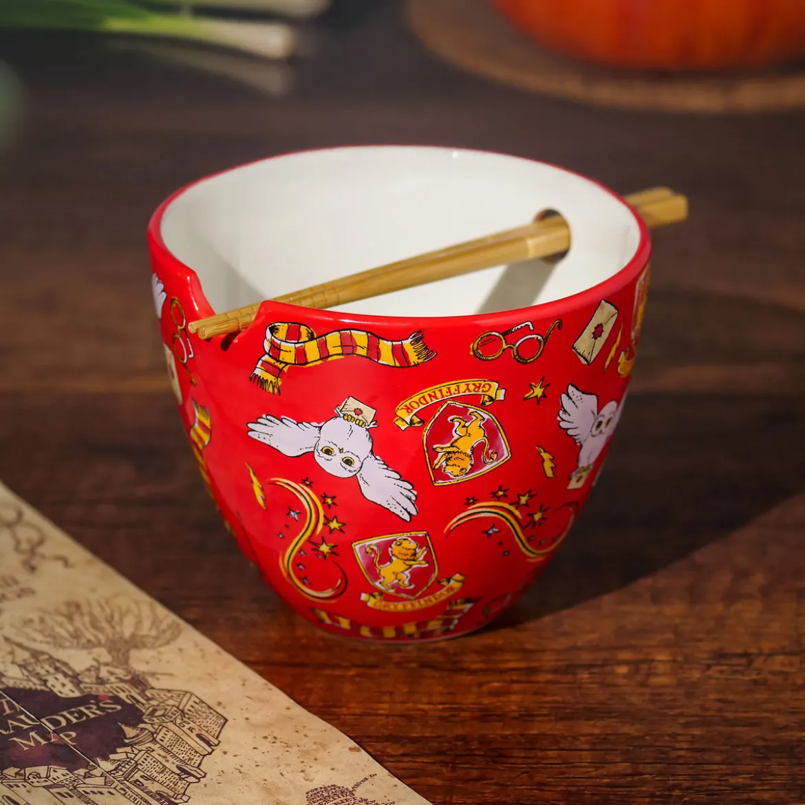 Magic Symbols Ramen Schale mit Ess-Stäbchen - Harry Potter