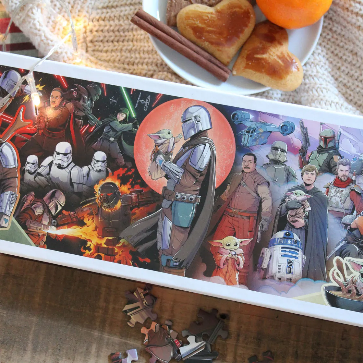Mandalorianer mit Grogu Puzzle - Star Wars The Mandalorian
