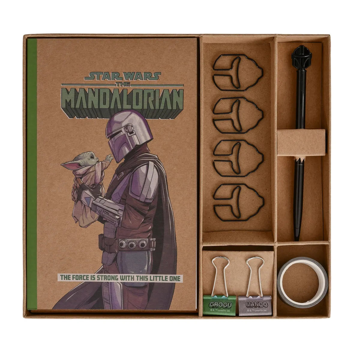 Mandalorianer mit Grogu Schreibset - Star Wars The Mandalorian