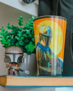Mando mit Grogu Glas - Star Wars The Mandalorian
