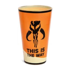 Mando mit Grogu Glas - Star Wars The Mandalorian