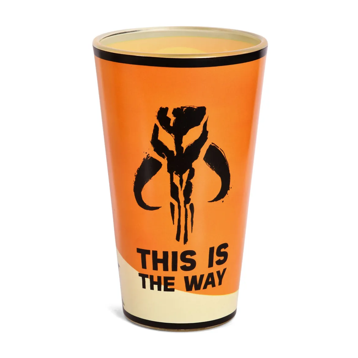 Mando mit Grogu Glas - Star Wars The Mandalorian