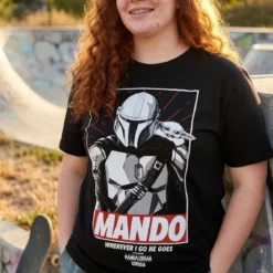 Mando Wherever I Go He Goes T-Shirt schwarz - Star Wars The Mandalorian