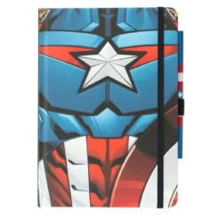 Marvel Captain America Premium Notizbuch mit Stift Uniform
