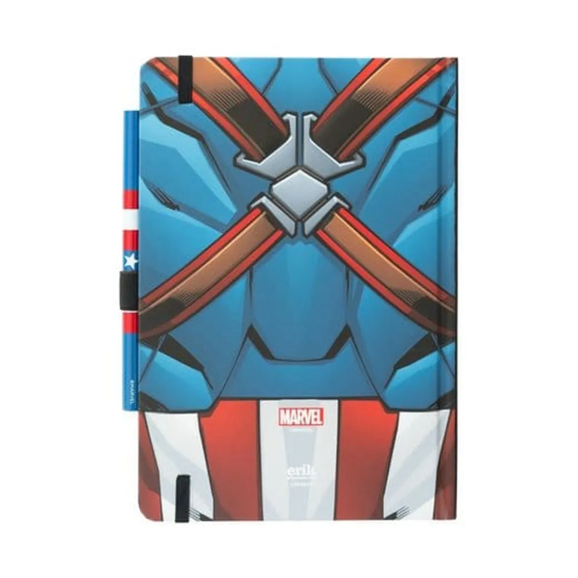 Marvel Captain America Premium Notizbuch mit Stift Uniform