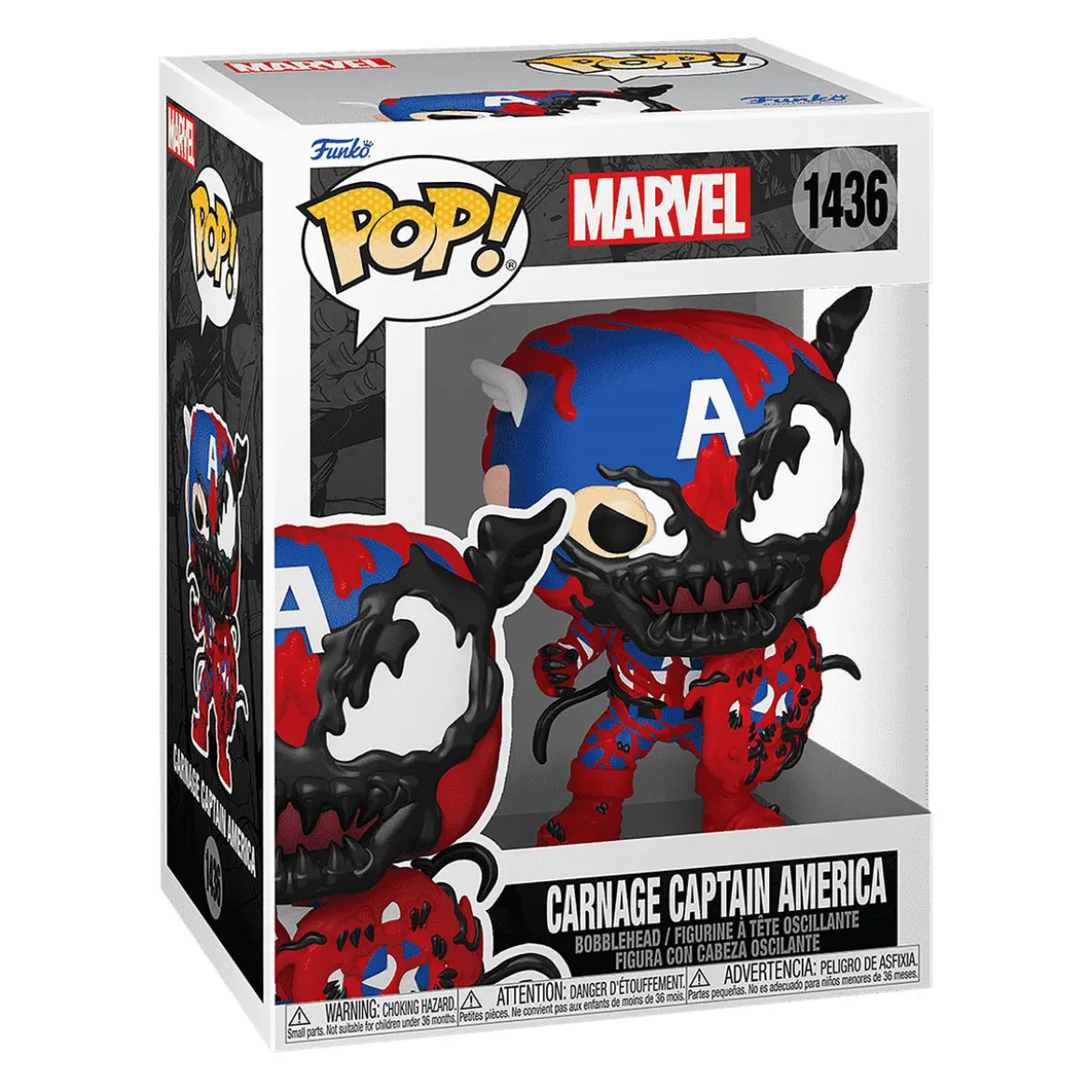 Marvel - Carnage Captain America Funko Pop Wackelkopf-Figur