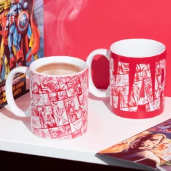 Marvel - Comic Logo Thermoeffekt Tasse