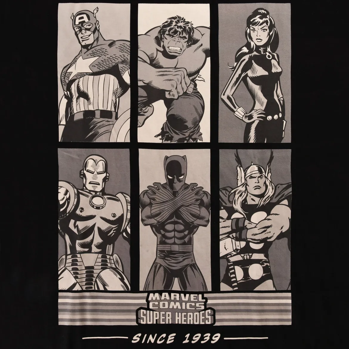 Marvel Comics - Super Heroes Since 1939 Oversize T-Shirt schwarz