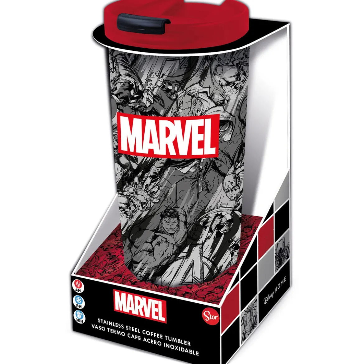 Marvel Edelstahl-Reisebecher Marvel Pattern
