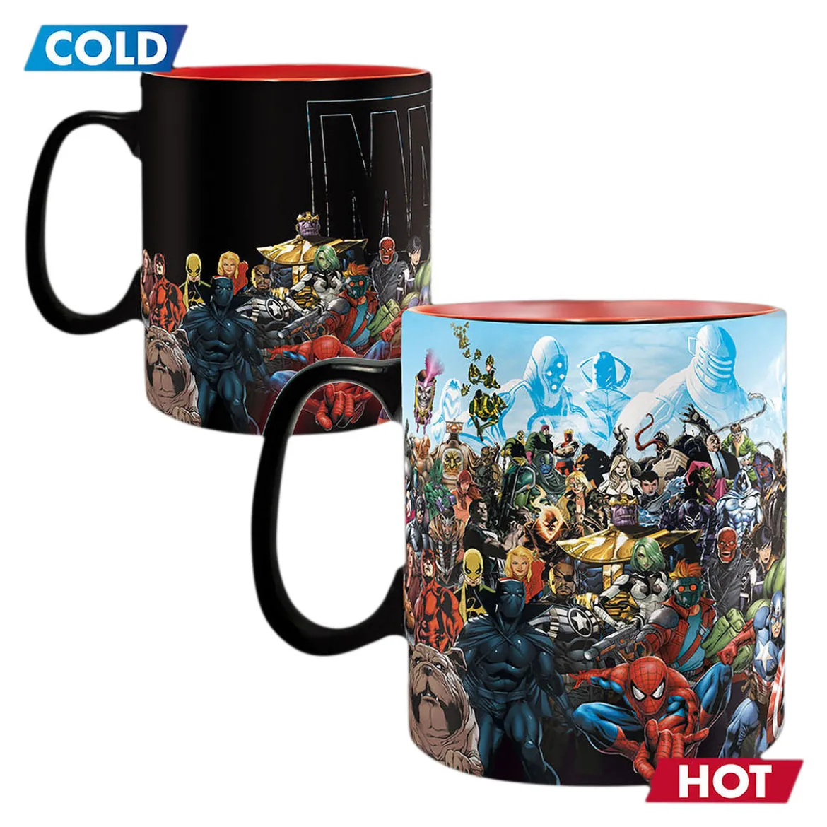 Marvel - Heroes Thermoeffekt Tasse