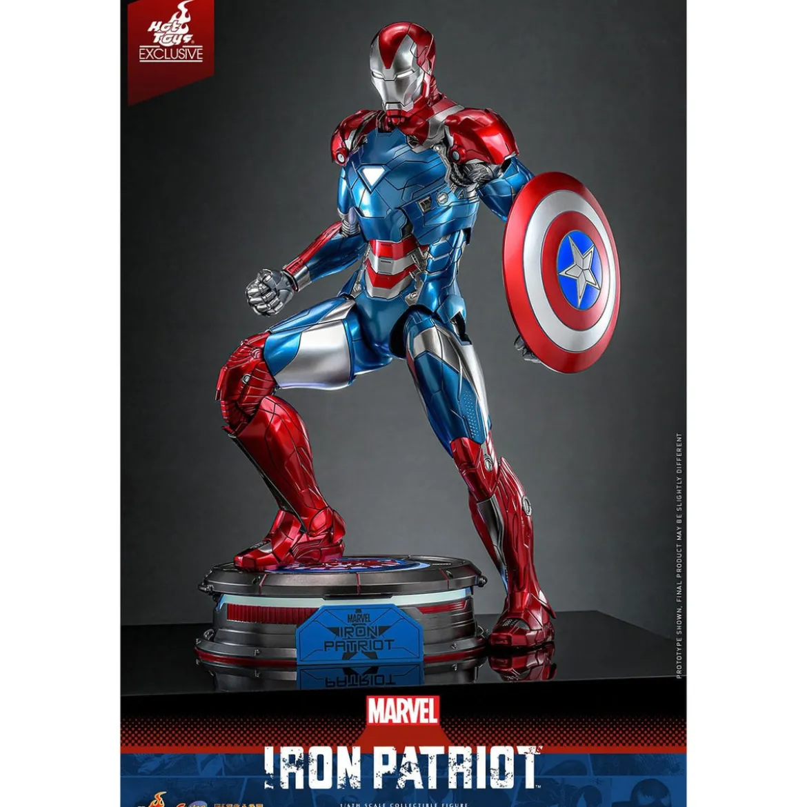 Marvel - Iron Patriot Comic Diecast Masterpiece Actionfigur 1:6 Exclusive