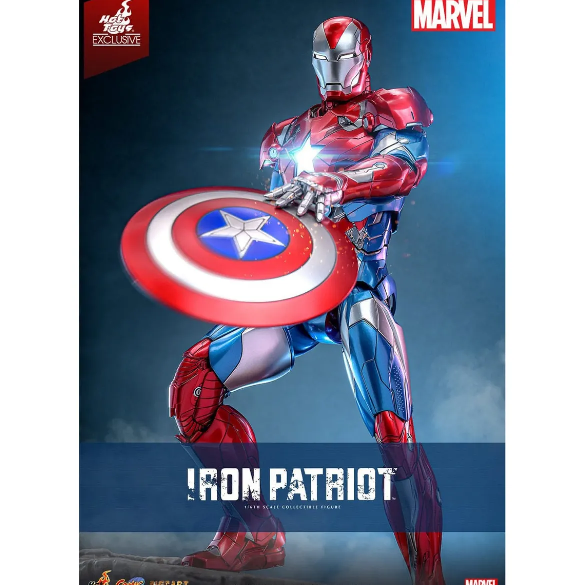 Marvel - Iron Patriot Comic Diecast Masterpiece Actionfigur 1:6 Exclusive
