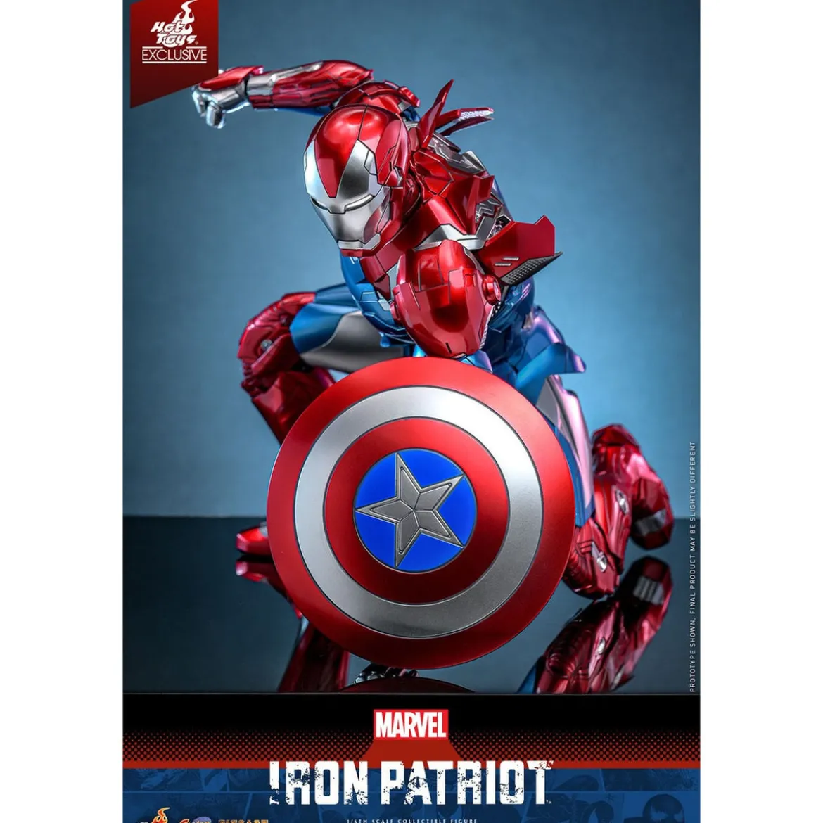 Marvel - Iron Patriot Comic Diecast Masterpiece Actionfigur 1:6 Exclusive