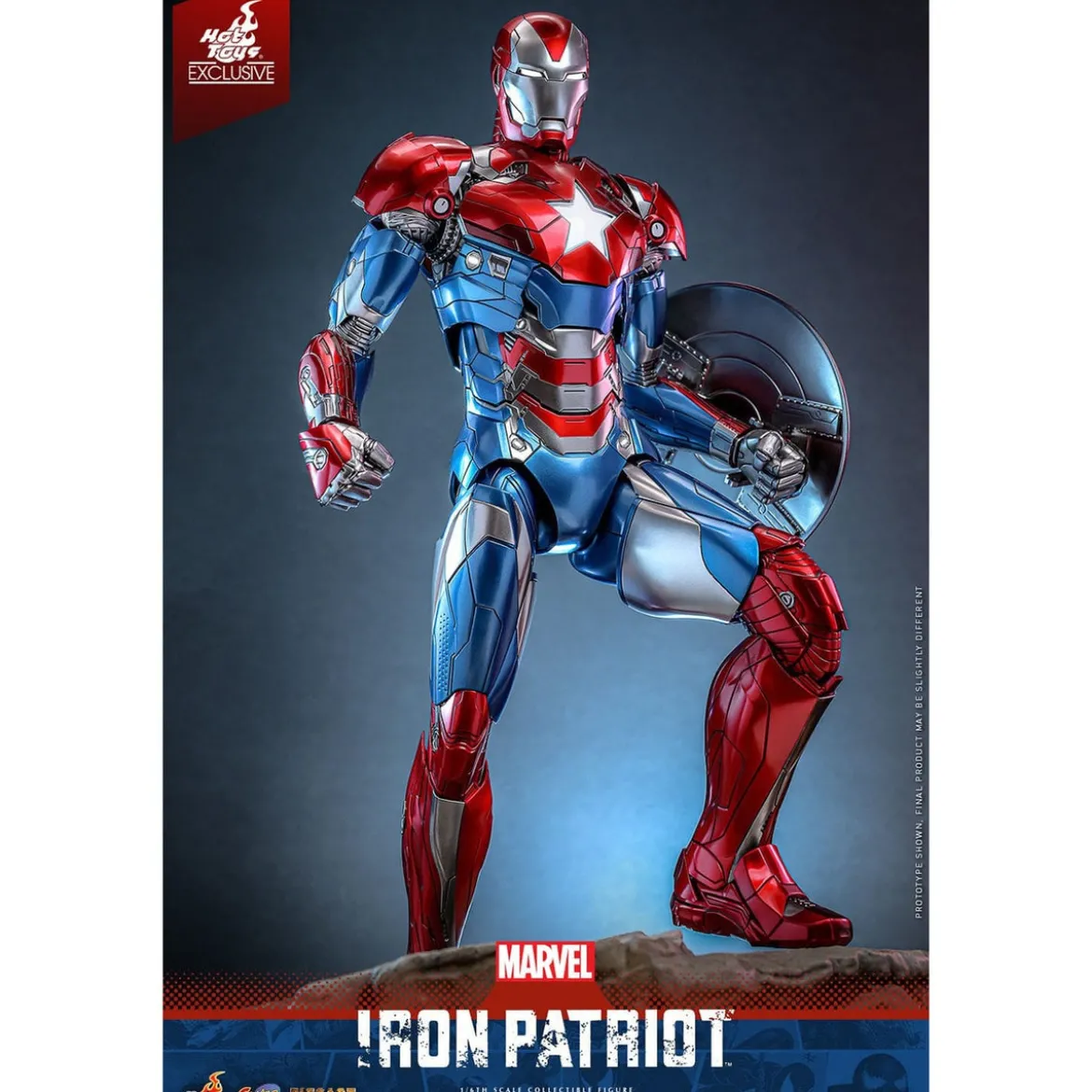 Marvel - Iron Patriot Comic Diecast Masterpiece Actionfigur 1:6 Exclusive