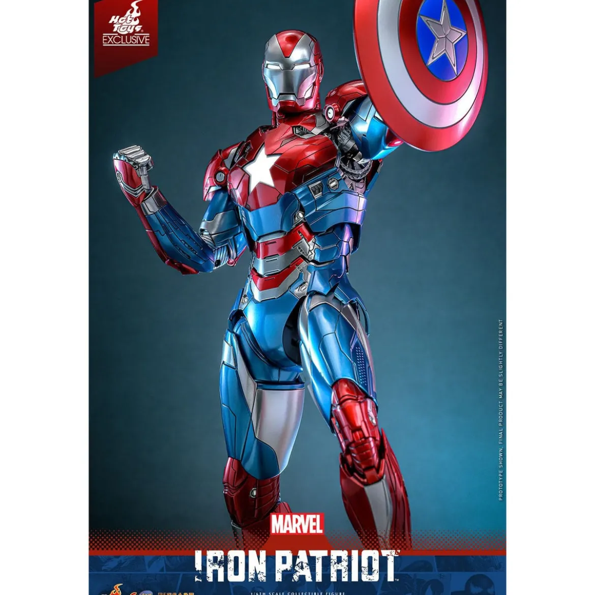 Marvel - Iron Patriot Comic Diecast Masterpiece Actionfigur 1:6 Exclusive