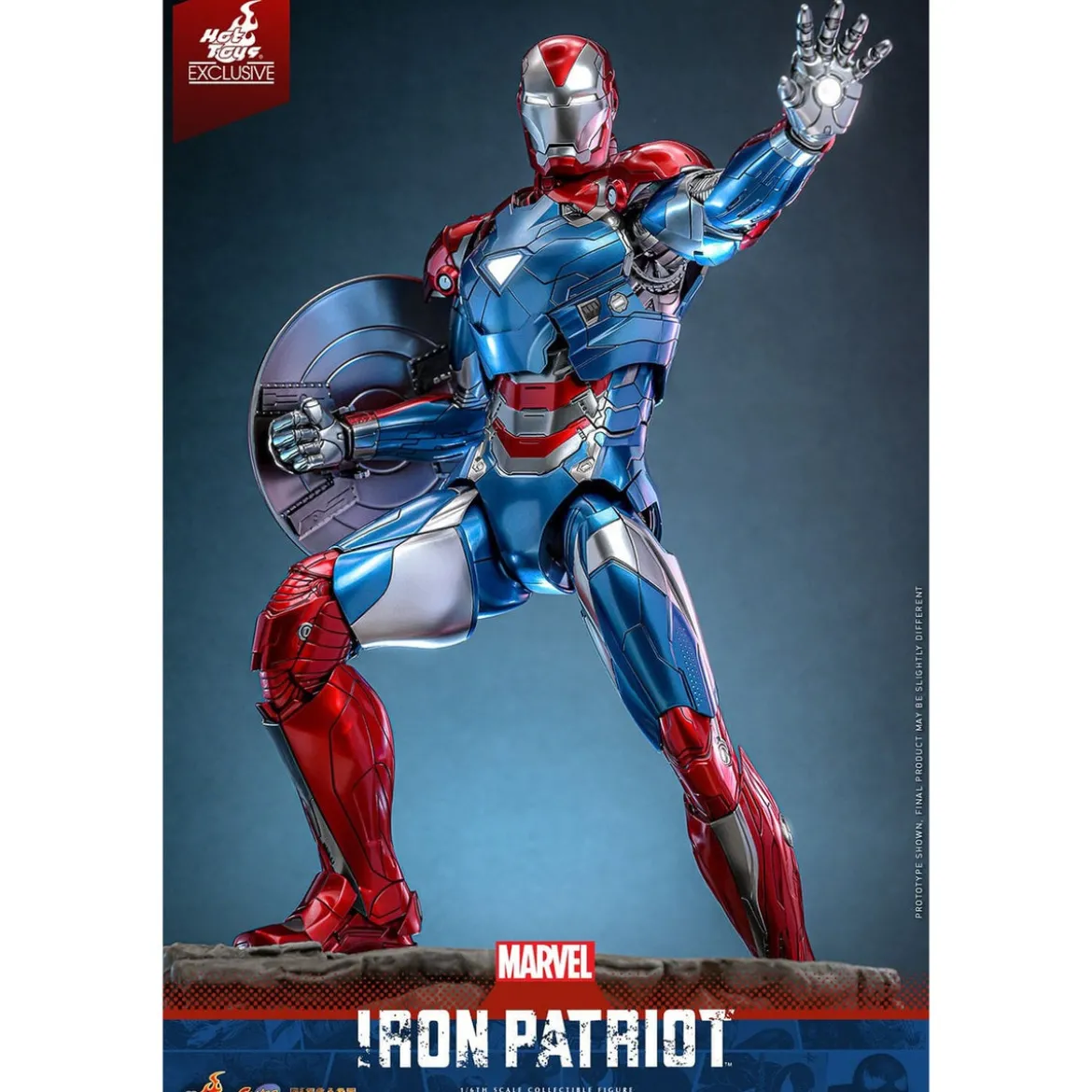 Marvel - Iron Patriot Comic Diecast Masterpiece Actionfigur 1:6 Exclusive