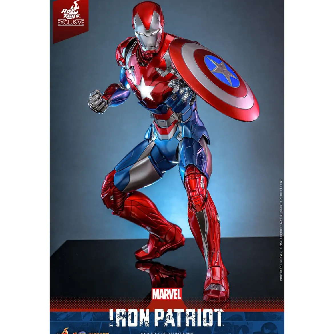 Marvel - Iron Patriot Comic Diecast Masterpiece Actionfigur 1:6 Exclusive