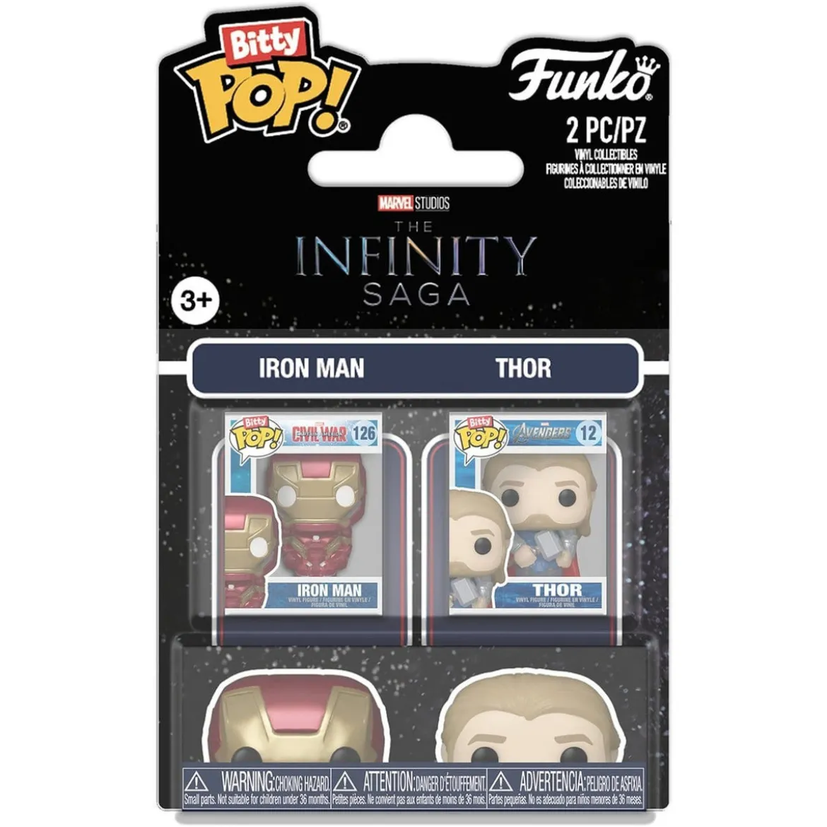 Marvel IS Bitty POP! Vinyl Figuren 2er-Pack IM & Thor 2 cm