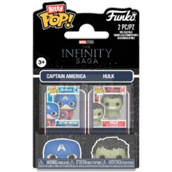 Marvel IS Bitty POP! Vinyl Figuren 2er-Pack Cap & Hulk 2 cm