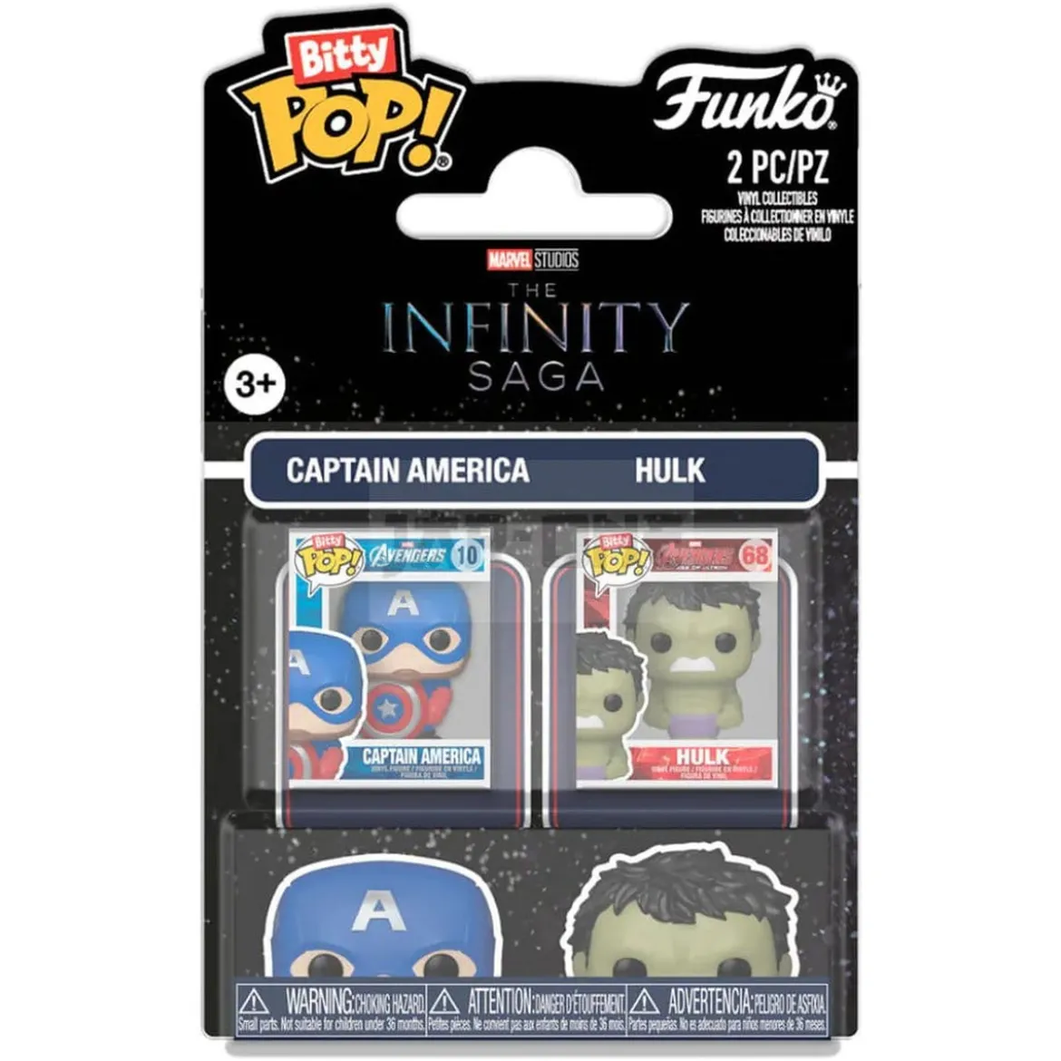 Marvel IS Bitty POP! Vinyl Figuren 2er-Pack Cap & Hulk 2 cm
