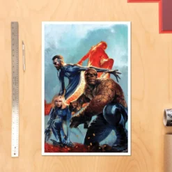 Marvel Kunstdruck The Fantastic Four 41 x 61 cm - ungerahmt