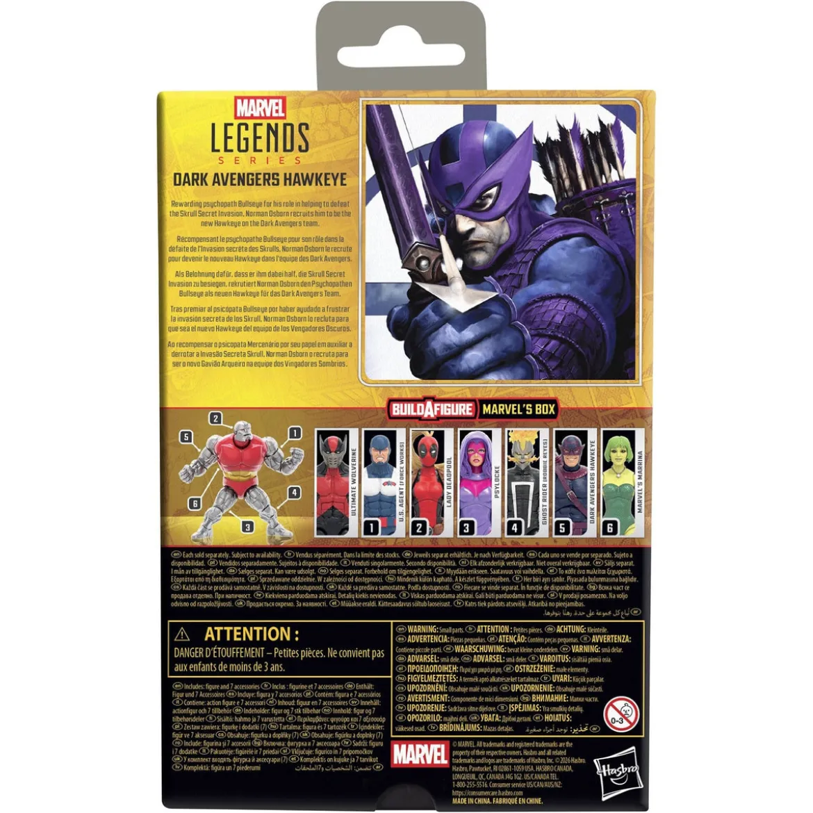 Marvel Legends Actionfigur Dark Avengers Hawkeye (BAF: