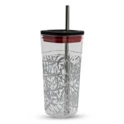 Marvel - Logo Becher mit Strohhalm