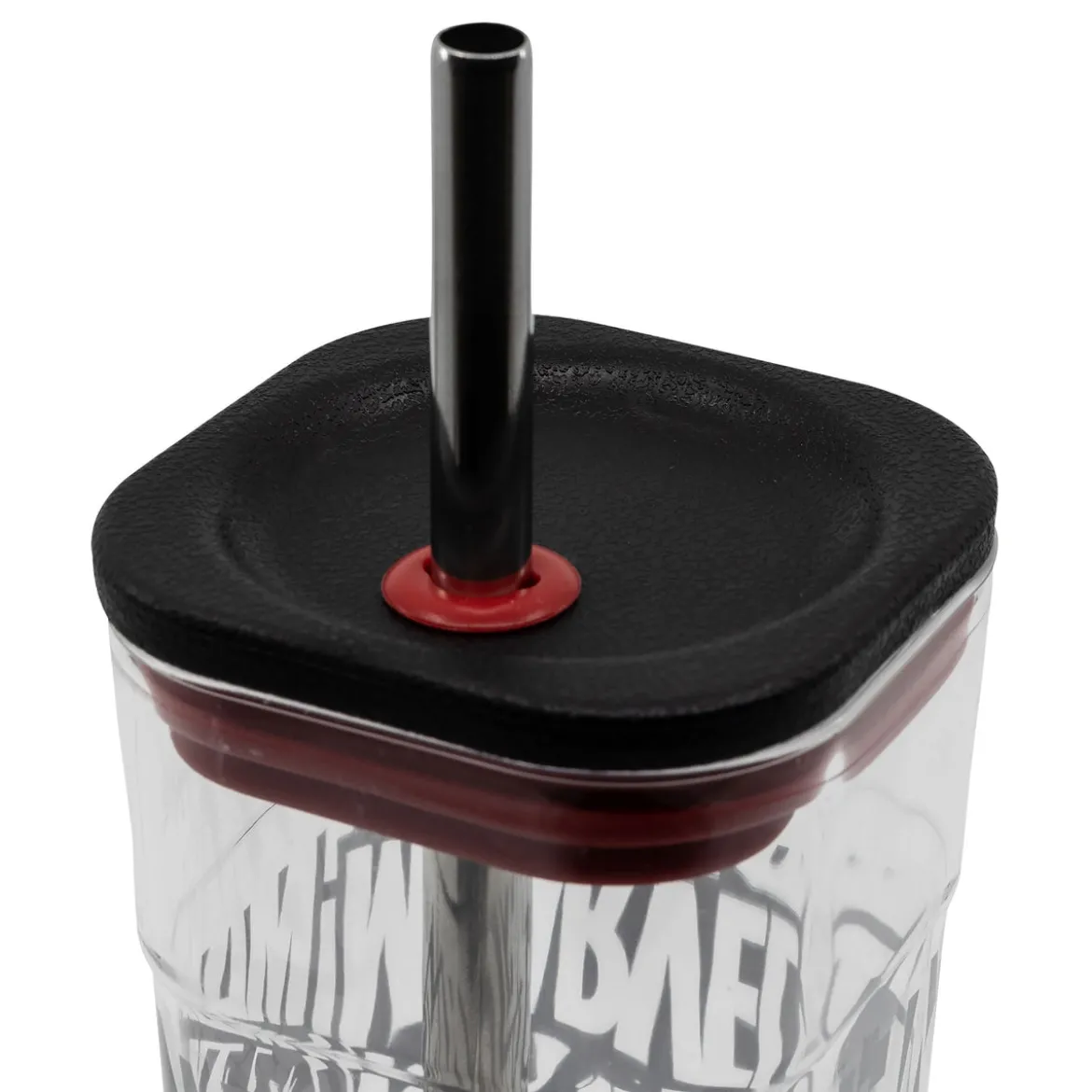 Marvel - Logo Becher mit Strohhalm