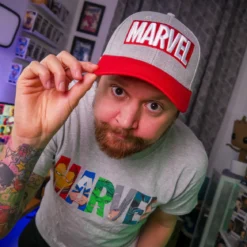 Marvel - Logo Comic Heroes T-Shirt grau
