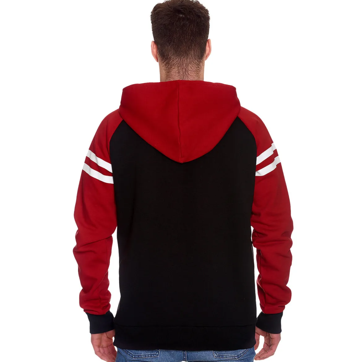 Marvel - Logo Hoodie rot-schwarz
