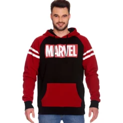 Marvel - Logo Hoodie rot-schwarz